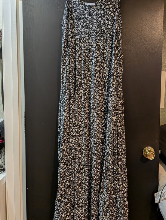 Carly Jean Los Angeles Dresses & Skirts - Carly Jean Los Angeles Black and White Floral Maxi Dress